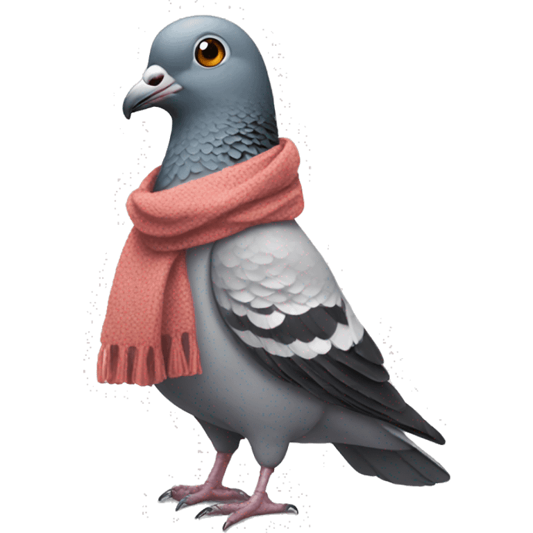 pigeon wearing a scarf emoji