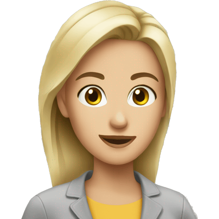 White woman shopping emoji