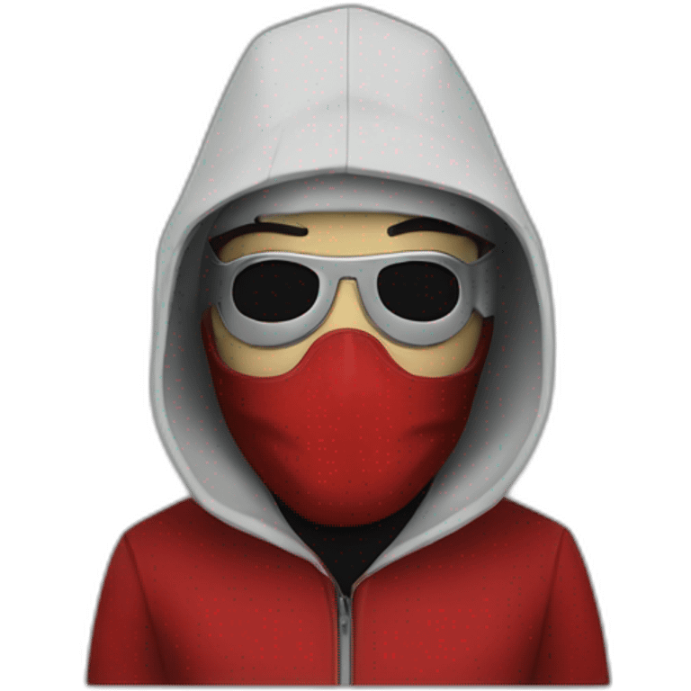 tenue casa de papel masque emoji