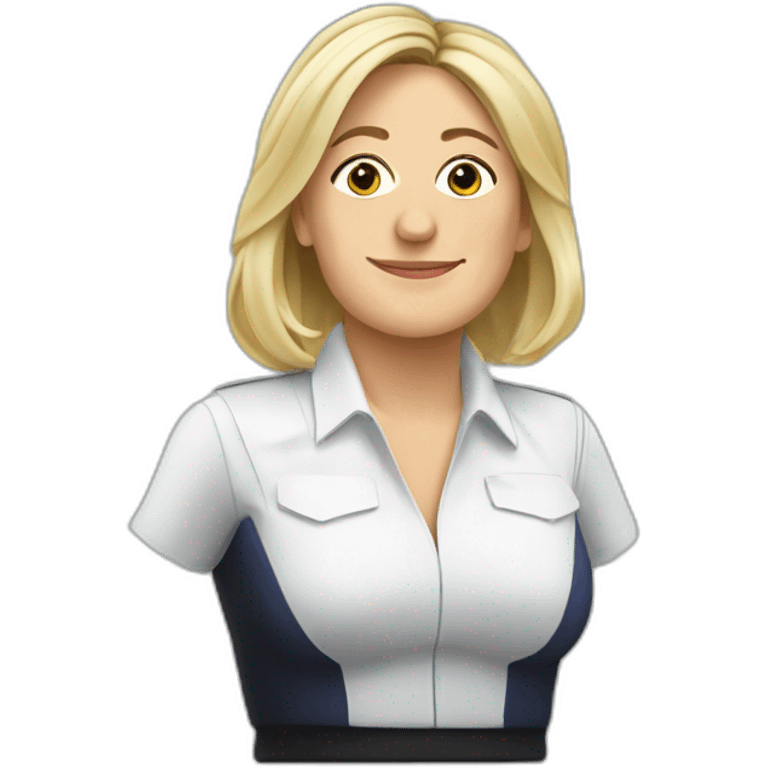 Marine le Pen voilée emoji