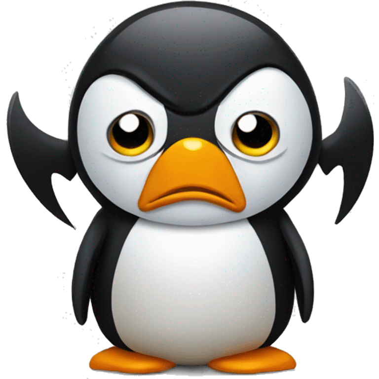 Angry penguin emoji