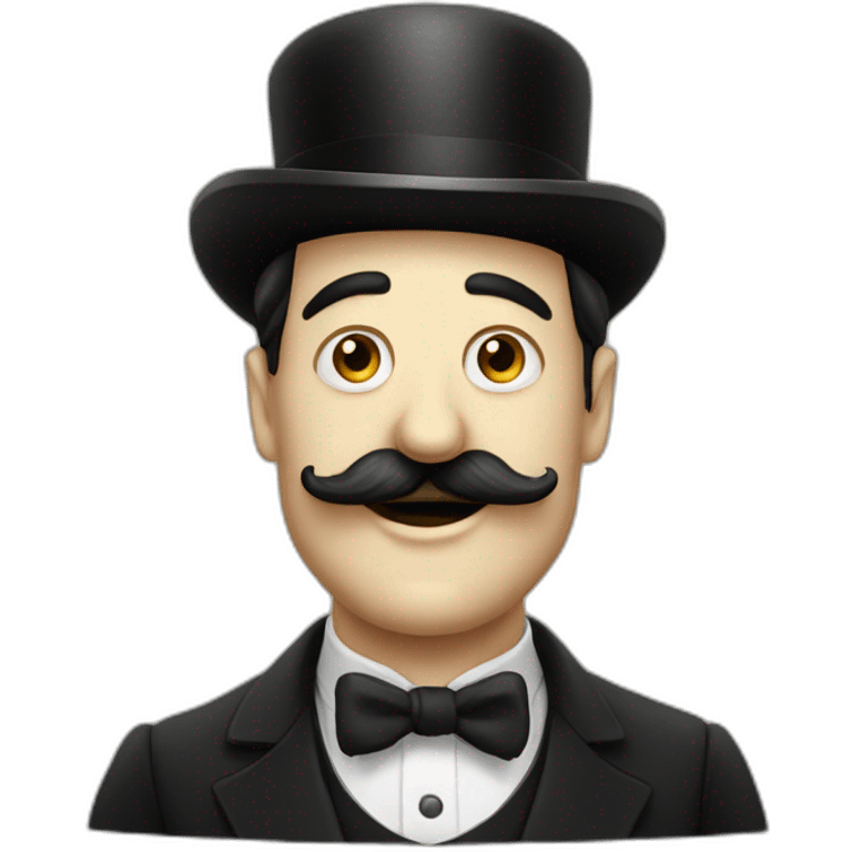 funny austrian chaplin moustache man emoji