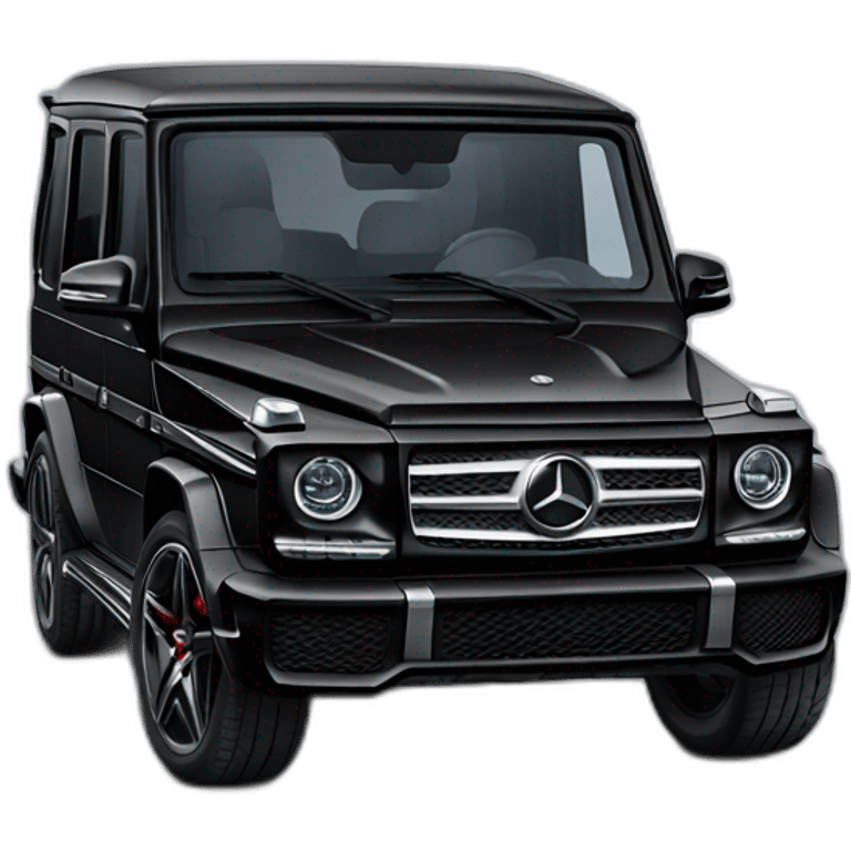 Black Mercedes g wagon emoji