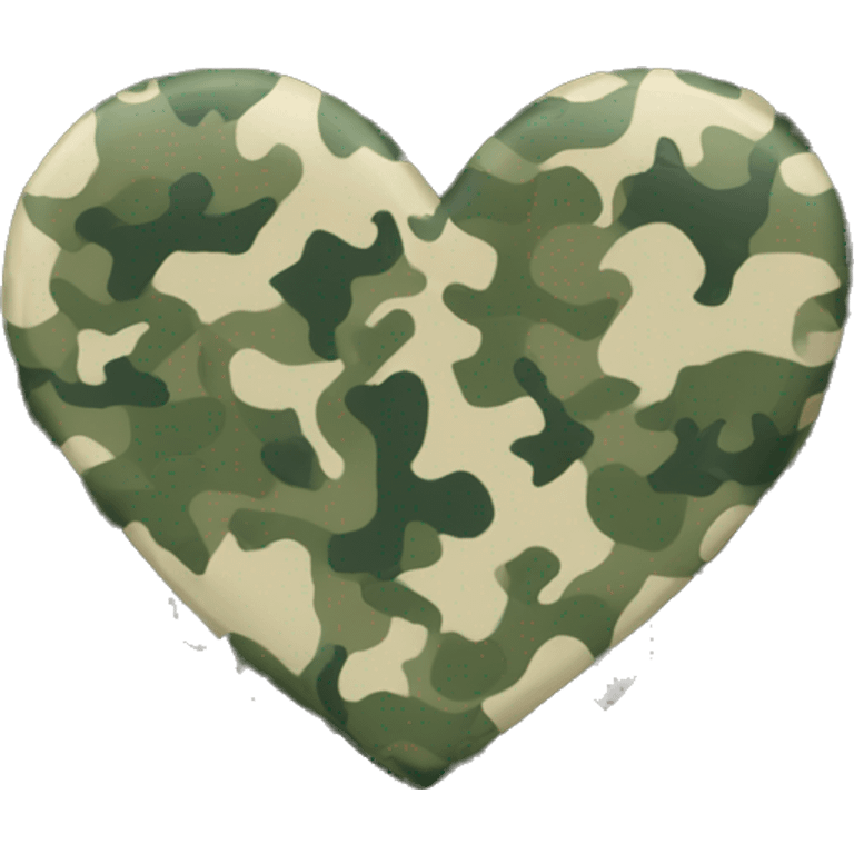 camo heart emoji