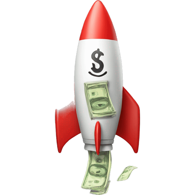 Rocket with money emoji