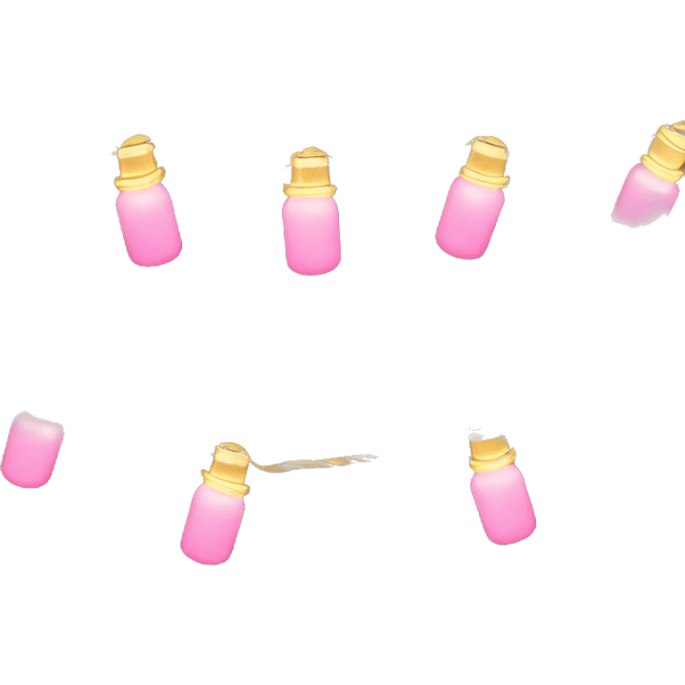 Realistic gold and pink glowing christmas string lights. emoji