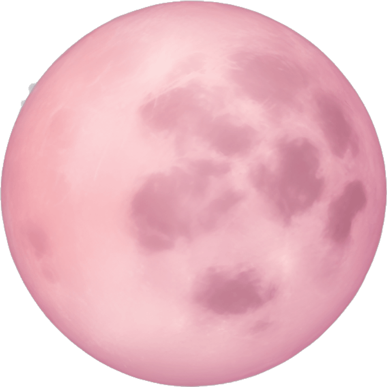 Light pink pink moon emoji