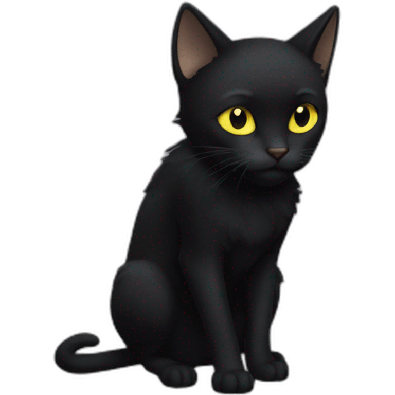 Chat noir emoji