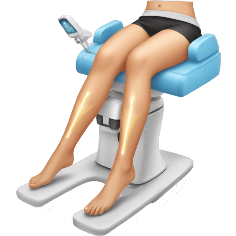 Laser epilation legs emoji