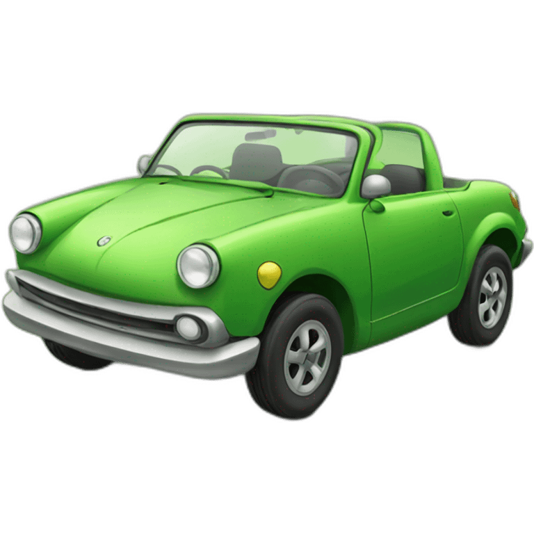 Frog car emoji