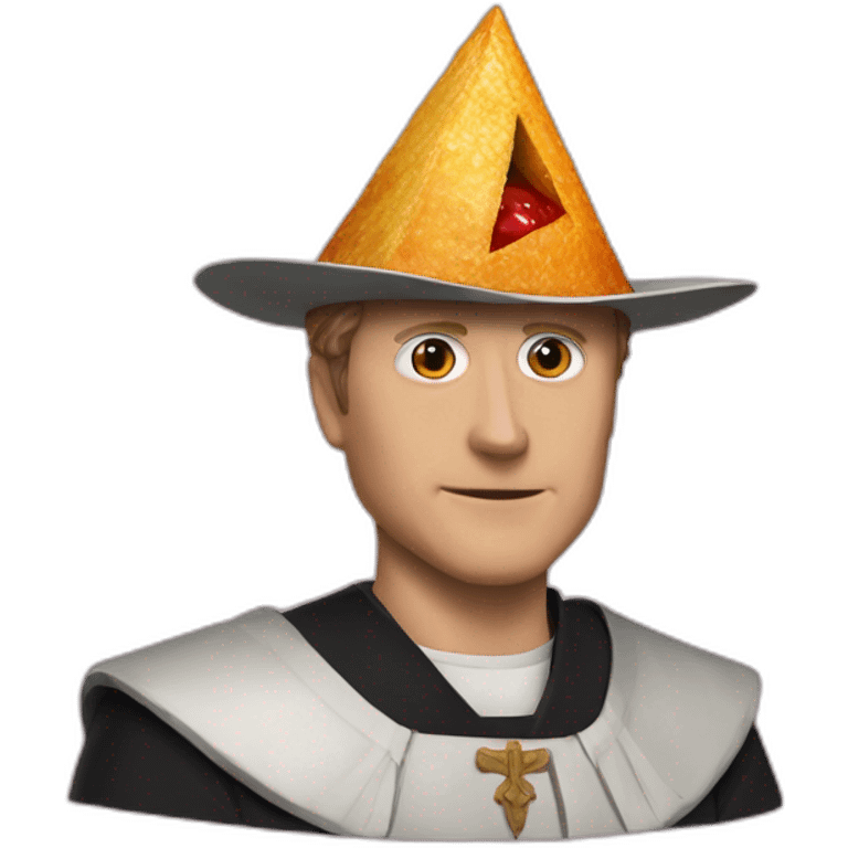 Geoff keighley with dorito pope hat emoji