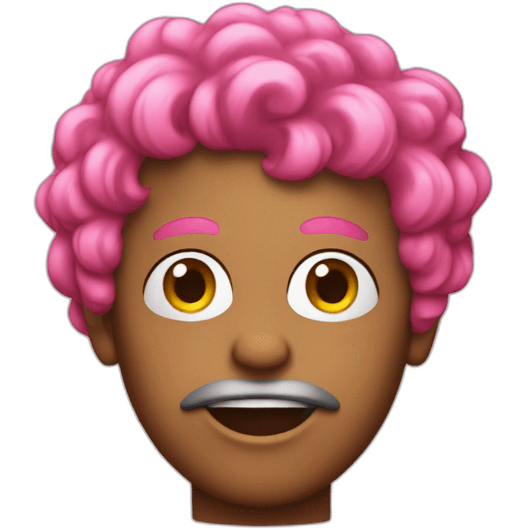 Friz with pink hair emoji