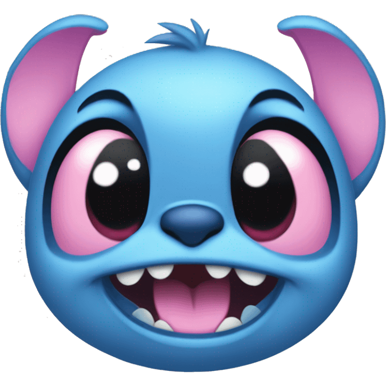 blue stitch and pink stitch disney cute  emoji