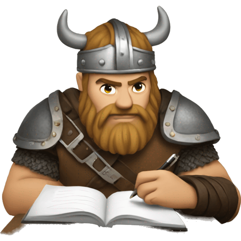 viking taking notes emoji