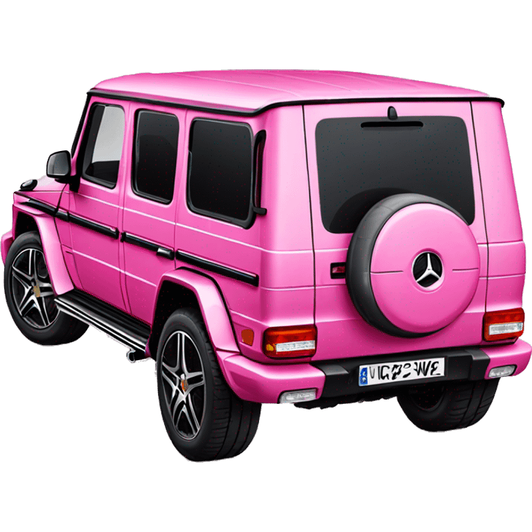 Pink Mercedes g wagon  emoji