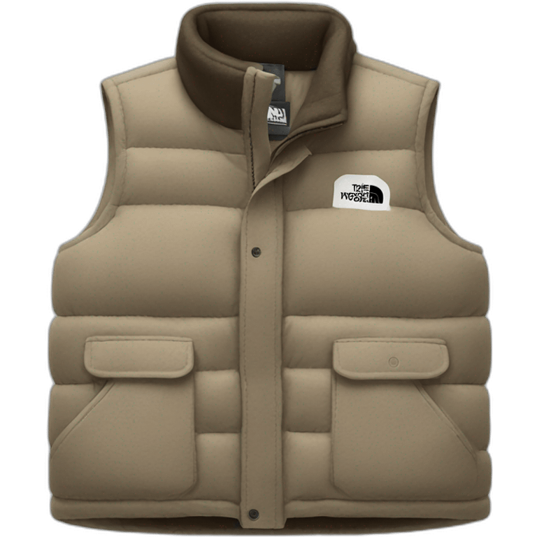 northface wool sleeveless vest emoji