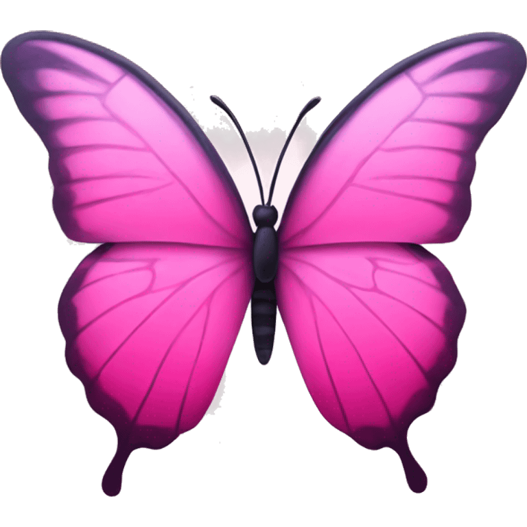 pink ombré butterfly emoji