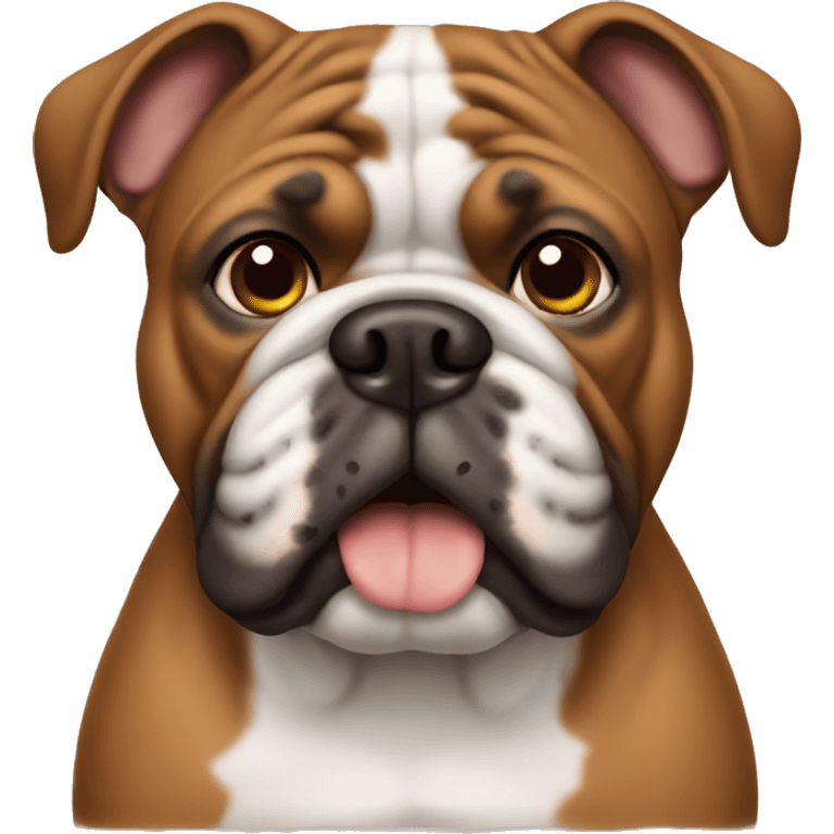 brown bulldog emoji