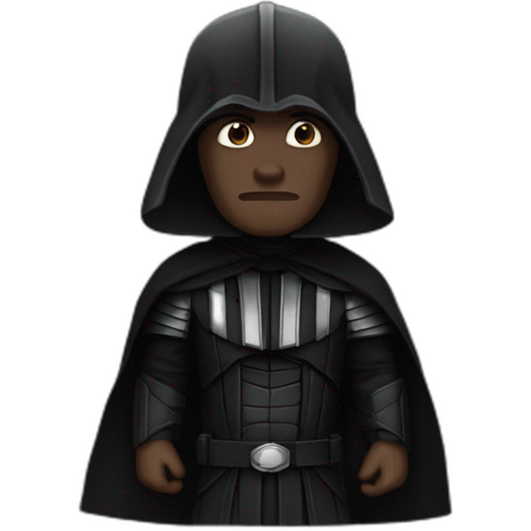 Dark vardor avec un doigt donneur emoji