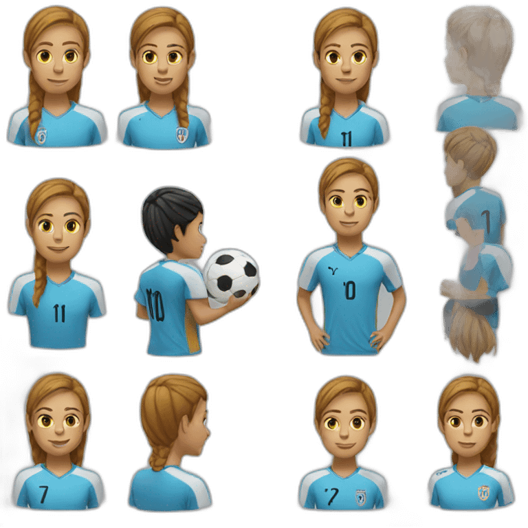 Soccer players 7 emoji