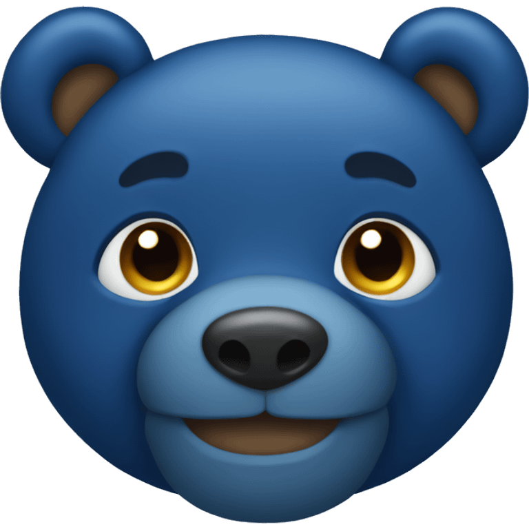 Dark blue teddy bear emoji