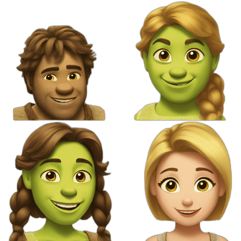 shrek and sparkle emoji