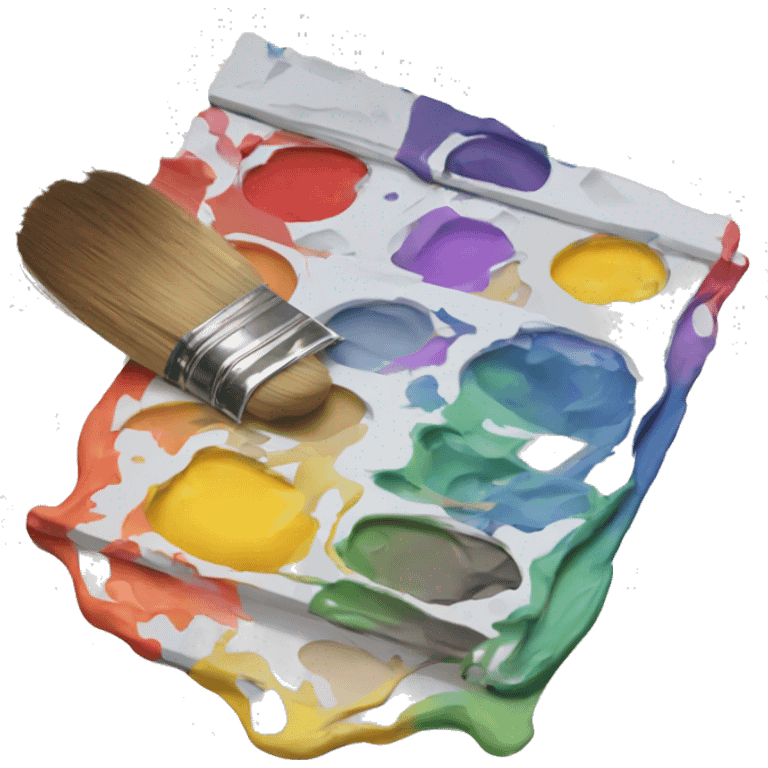 tangled paint palette  emoji