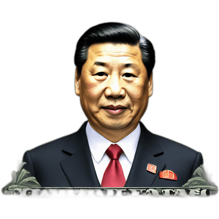 xi Jinping on dollar emoji