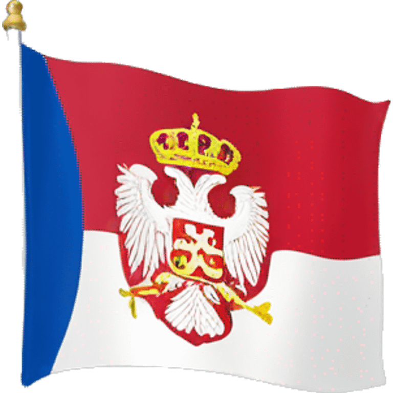 Serbia flag no crest emoji