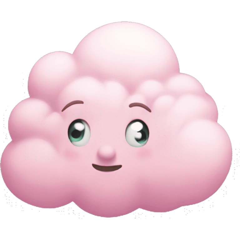 Nube rosa emoji