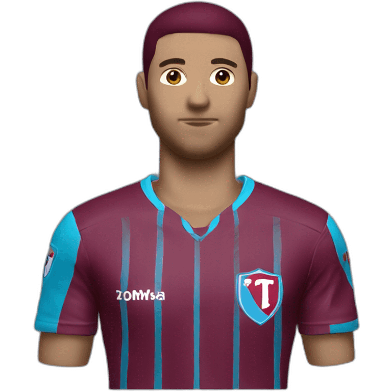 Burgundy blue Trabzonspor jersey emoji