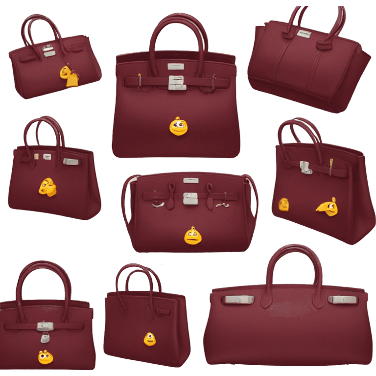 burgundy birkin emoji