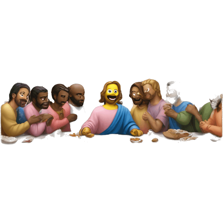 Light pink last supper  emoji