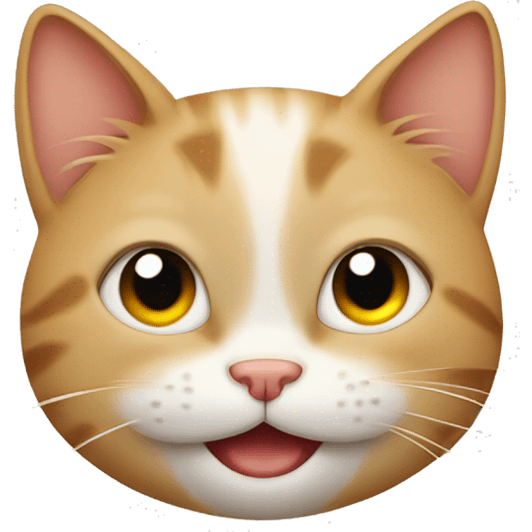 Cute cat winking emoji