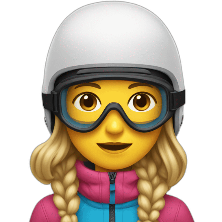 girl on a ski emoji