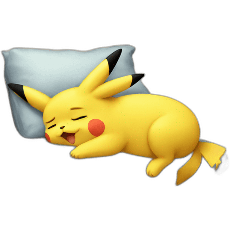 sleeping pikachu emoji