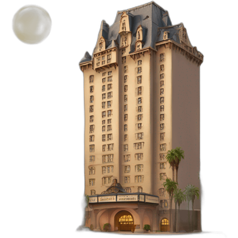 Hollywood tower hotel emoji