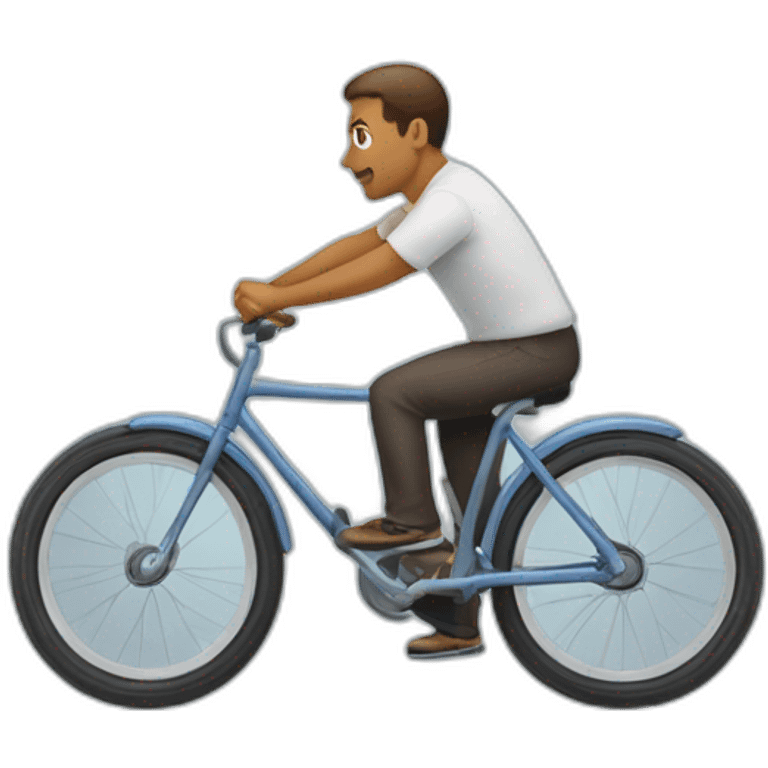 une personne qui fait des roues arriere emoji