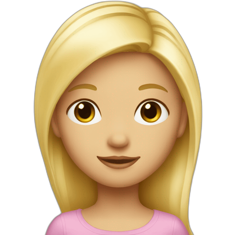 Petite fille blonde emoji