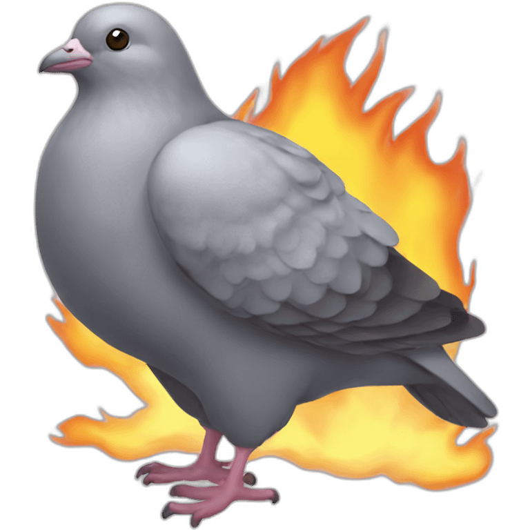 pidgeon fire emoji