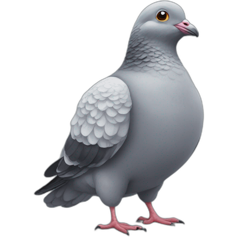 fluffy pigeon emoji