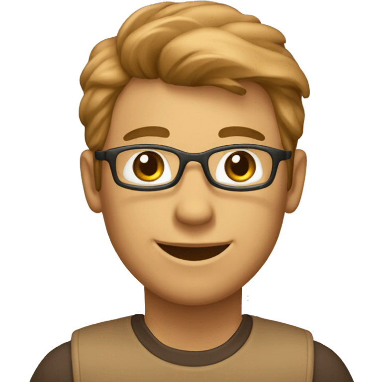 happy software developer light brown face emoji