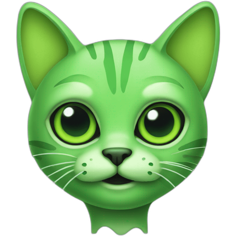 Green Alien Cat emoji