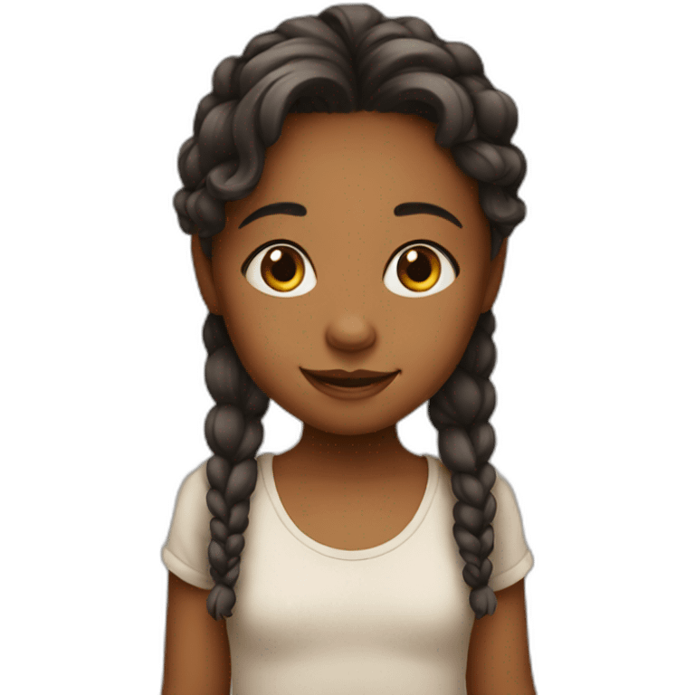 Cute little girl emoji