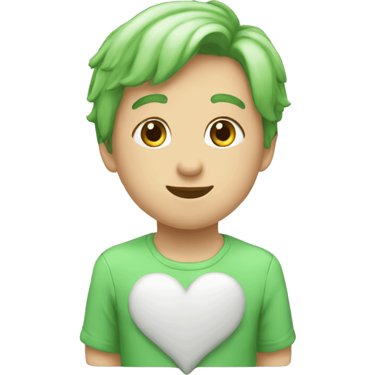 Coeur vert pastel  emoji