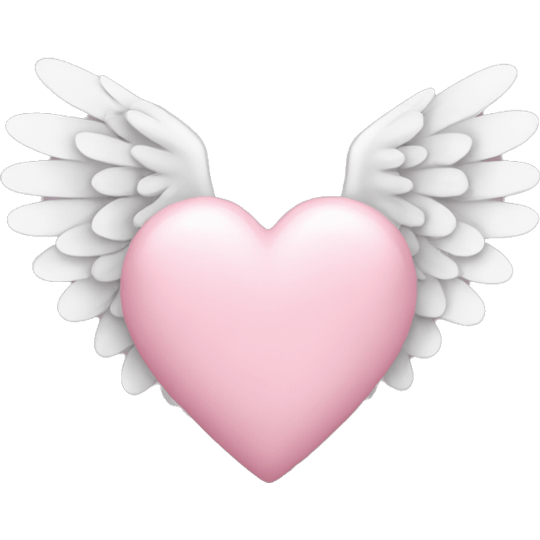 Light pink heart with wings emoji