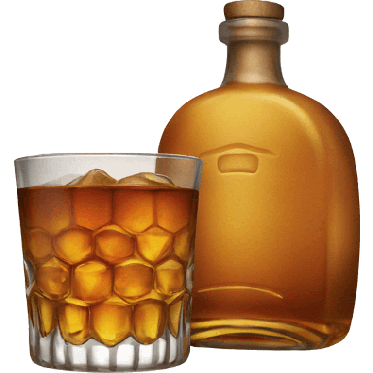 a botle whisky emoji