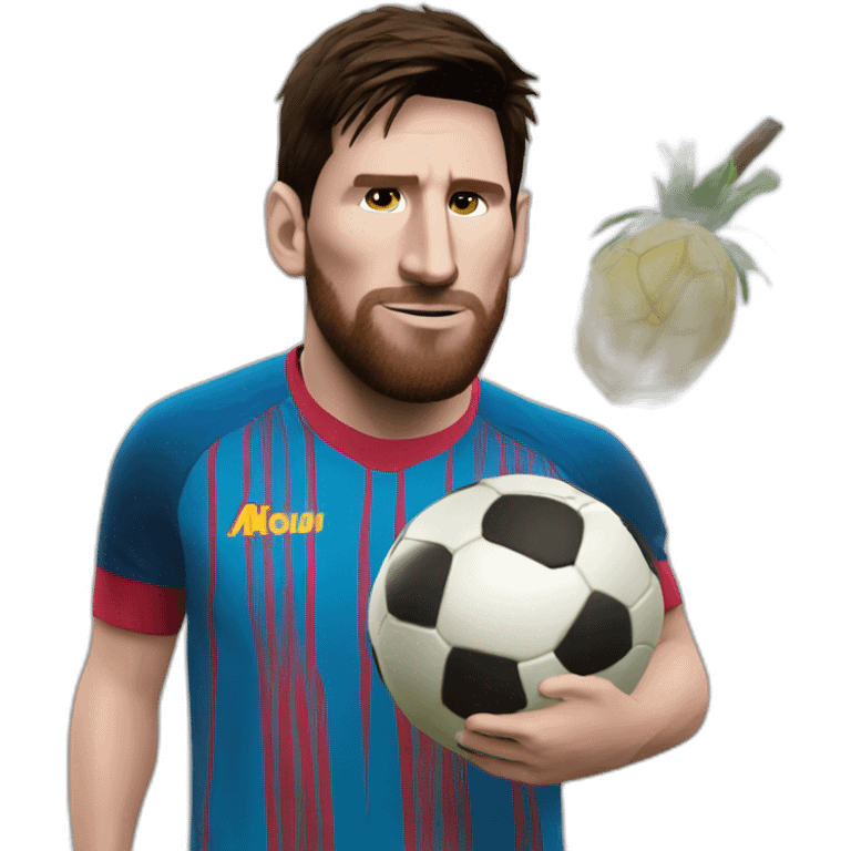 Messi tomando mate emoji