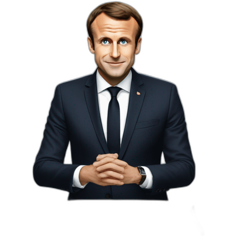 emmanuel macron french president emoji