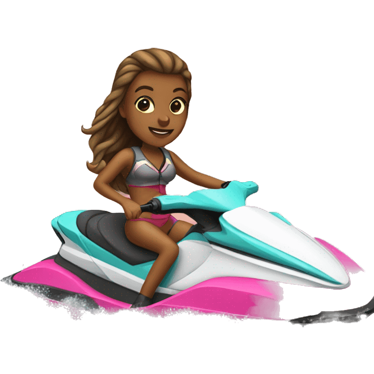 girl on a jet ski  emoji